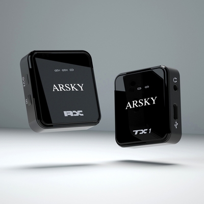 ARSKY C70 Yaka Yaka Kablosuz Mikrofon Profesyonel Gürültü Azaltma Canlı Yayın Vlog