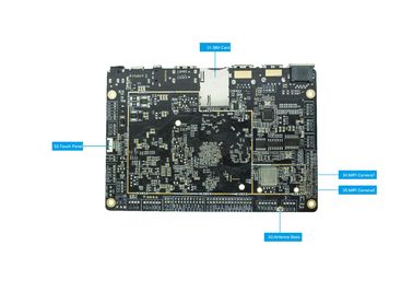 Rockchip RK3399 4K lvds edp çözünürlük 1080P 4GB DDR 32GB EMMC gömülü sistem panosu Hexa-Core WIFI ARM panosu